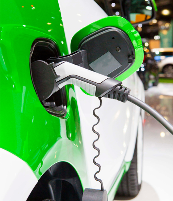 Mobile electric vehicle charging for about section